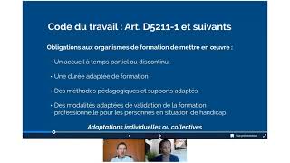 "Handicap et Formation" (Webinaire du 6/04/2021)