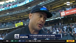 Giancarlo Stanton on grand slam, series win