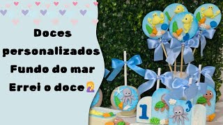 doces personalizados fundo do mar, errei a decoração do doce. #docespersonalizados #confeitaria