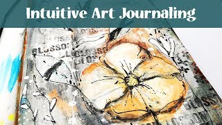 Intuitive Mixed Media Journal Page - Art Journaling Tutorial