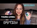 YOUNG LIVING EMPTIES! | Essential Oils I've Used Up This Month! | Becca Price