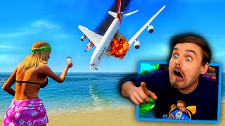 A380 CRASH LANDING in GTA 5 after Mid-Air Collision! (OMG!)