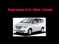 #Toyota Innova ( White ) 2.5 G ,  8 Seater#