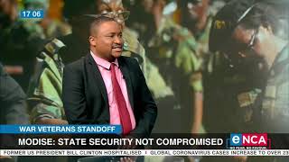 War Veterans Standoff | Modise: State security not compromised