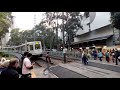 港鐵輕鐵（路綫505）第一期列車（1063 1060）駛離良景站二台