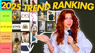 Tier Ranking the Fashion Trends of 2025