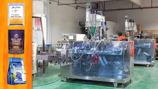 Low Cost Powder Horizontal Stand Up Zipper Pouch Packing Machine LDSP-260D