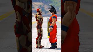 GTA V : IRONMAN VS GOKU SUPERHERO BATTLE S02 🔥 #shorts #gta5