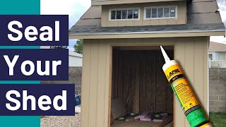 Adhesive \u0026 Sealant to Seal Cracks and Gaps in Projects (example: Build Shed)