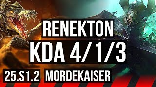 RENEKTON vs MORDEKAISER (TOP) | 4/1/3 | KR Master | 25.S1.2