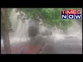 watch sudden flash flood in old courtallam waterfalls in tamil nadu s tenkasi tamil nadu news