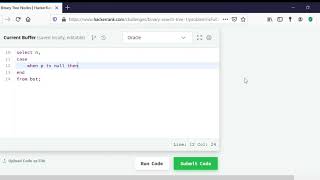 Binary Tree Nodes HackerRank SQL