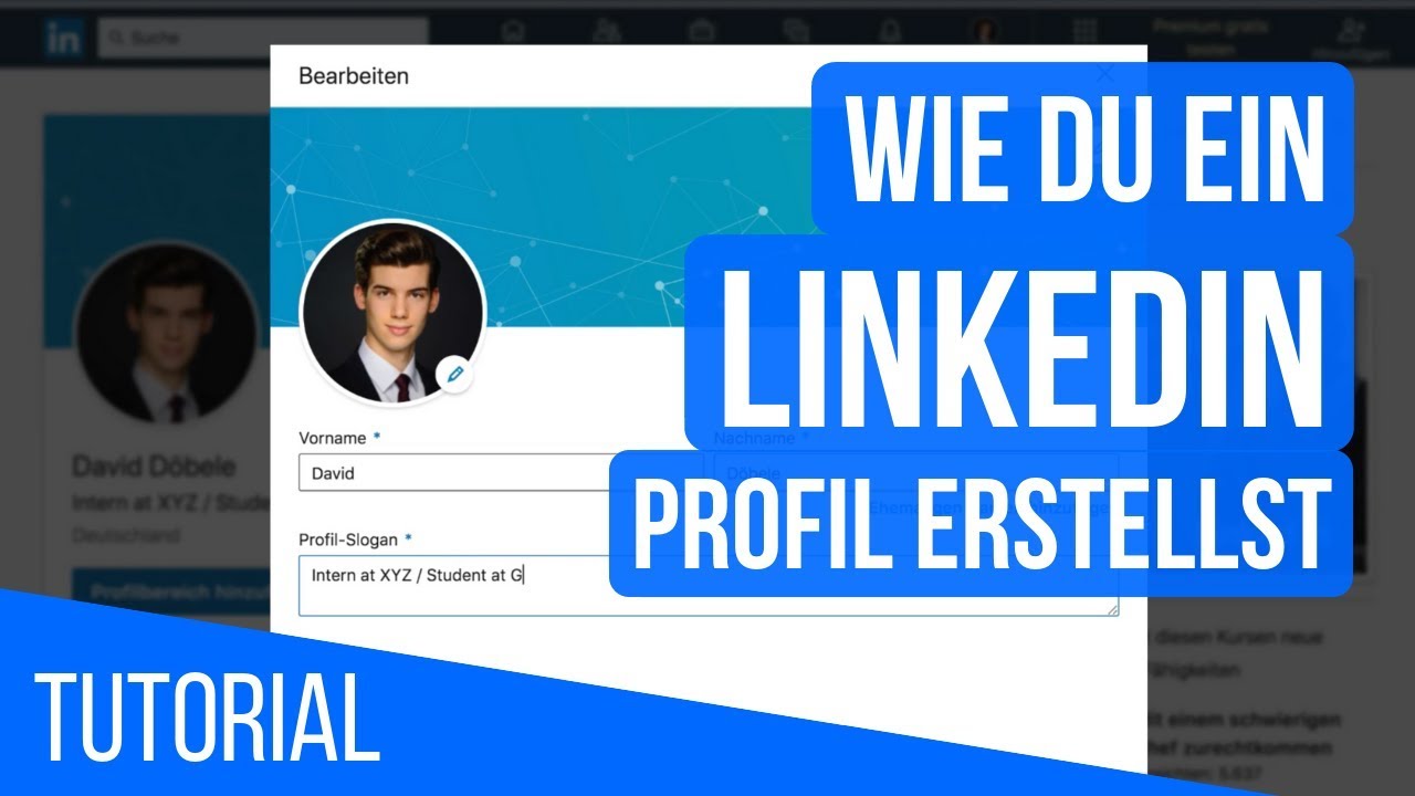 LinkedIn-Tutorial: Professionelles Profil Erstellen Auf LinkedIn - YouTube