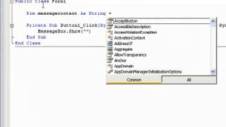 VB NET Tutorial 3 Variables Visual Basic 2008 2010
