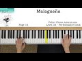 malaguena p.16 faber piano adventures level 3a performance book