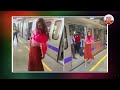 couple caught kissing in delhi metro video goes viral abn digital