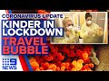 Coronavirus: Kindergarten in lockdown, Travel bubble talk | 9 News Australia