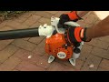 how to start bg 50 stihl tutorial