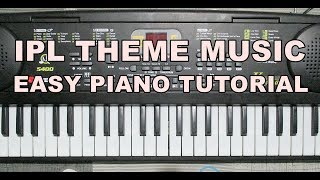 IPL Music (Theme) Tutorial On Piano Easy Tutorial
