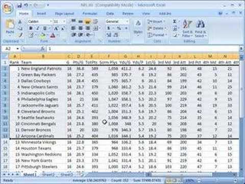 Format row height and column width in Excel Format row height and column width in Excel
