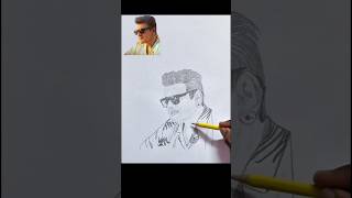 Thala Ajith 🔥| Ajith Drawing | Vidaamuyarchi #ajith #art #ak62