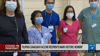 Filipino-Canadian vaccine recipients reflect on historic moment