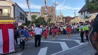 土屋の手古舞さんが仲町の坂を上って来ました〜♪ 成田祇園祭2022楽日にて　2022年7月10日