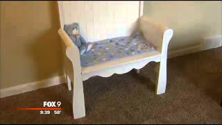 Man turns stillborn's crib into a memorial bench