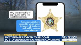 Most inmates forced to relocate from Vance Co. jail due to understaffing, unsafe conditions