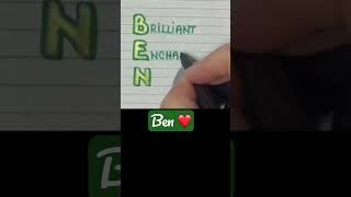 Meaning of the name BEN #meaning #name #ben