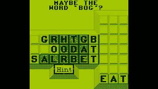 Word Zap Gameplay (Game Boy)