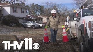 Arkansas utility companies work to restore services