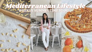 MEDITERRANEAN LIFESTYLE VLOG | Mediterranean Diet Summer Breakfast \u0026 Snack Ideas | Homemade Pasta