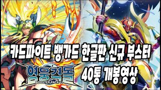 Opening Cardfight Vanguard / [DBT11]Clash of the Heroes 40 Boxes ( Korean.Ver )