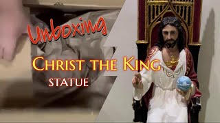 unboxing Christ the King statue