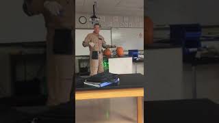 Exploding pumpkin part 1/4