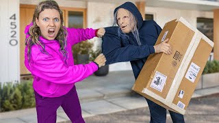 PACKAGE THIEF CAME BACK… this time WE CAUGHT HIM!
