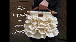 TUTO SAC JUPE AU TRICOT FACILE