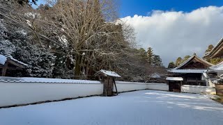 2025/01/10　今季最強寒波襲来で本格的に雪化粧した如法寺　〜愛媛県大洲市〜