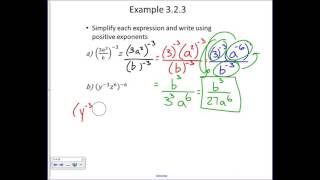 MAT 0123 Section 3.2 - Negative Exponents