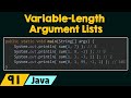 Variable-Length Argument Lists in Java