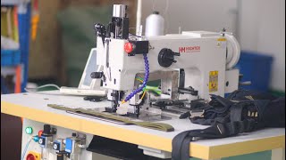 Heavy duty pattern sewing machine for personal protective equipment