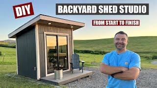DIY Shed studio from Start to Finish! | Wall Framing | Insulating | Flooring | And More!
