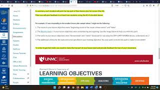 Behavioral Objectives Feedback