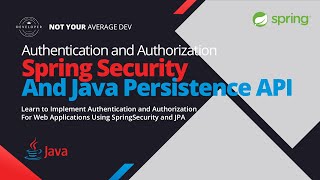 How to Implement Spring Security using Java Persistence API - JPA - [Java-Spring-Tutorial]