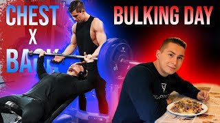 WHAT I EAT ON A BULK | CHEST & BACK DAY
