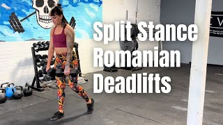 TTSL Daily | Split Stance Romanian Deadlifts DBs