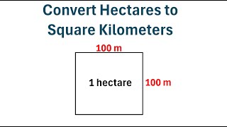 How to Convert Hectares to Square Kilometers