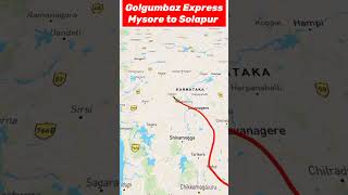 Golgumbaz Express🚉 ,Mysore to Solapur via bijapur #railway #hubli #bangalore