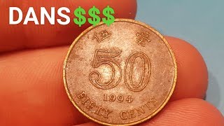 HONG KONG 1994 50 Cents Coin WORTH?